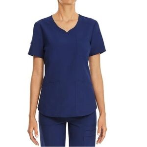 Scrubstar Blue Fitted Short Sleeve T-Shirt scrub top